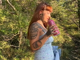 HOME WRECKER TAKES A WALK IN THE WOODS AND GETS HARD FUCK WITH HUGE CUMSHOT ON TITS!